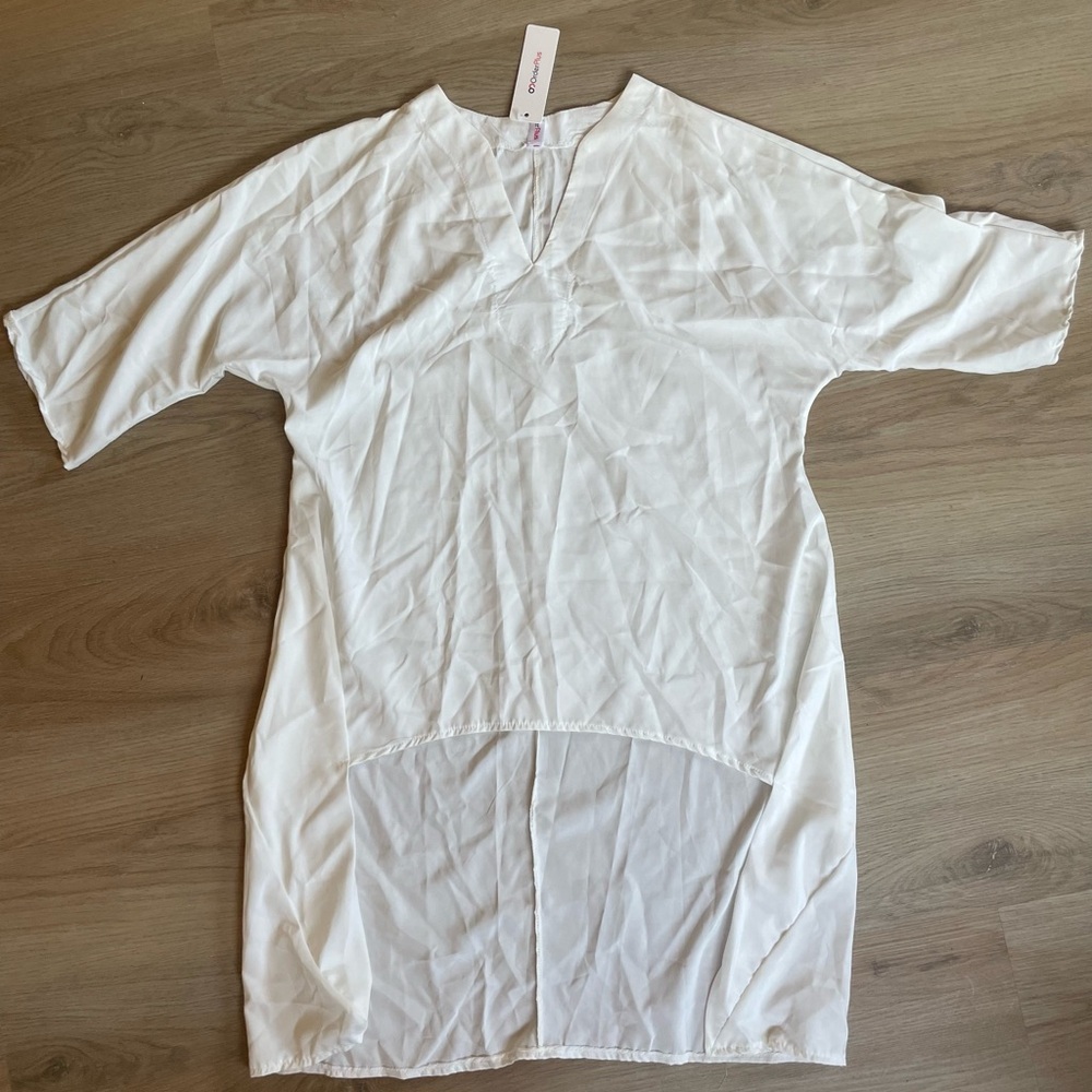 Elegant White Women's Dress